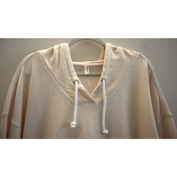FP Movement OB2080058 Women's Sz S Beige Playbook Cropped Pullover Hoodie - Picture 3 of 10